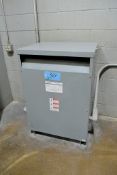 Powertran Cat No. 3PTN43-75K-E2 Model 36-B Series M 75-KVA Class AA Dry Type Transformer