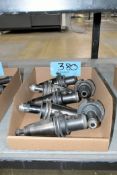Lot - (7) Cat 50 End Mill Holders in (1) Box for Tarus 3 + 2 Machines