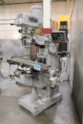 KBC Model TUM-1VS 3 HP Vertical Milling Machine, TPAC Tools 2-Axis Digital Readout