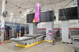 1997 Tarus Model HS-8412/48 3+2 Axis Dual Column CNC Bridge Mill, Tarus CNC Control