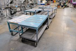 Lot - (8) Shop Carts in (1) Group