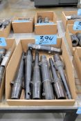 Lot - (7) 45 Taper Extended Reach End Mill Holders in (1) Box