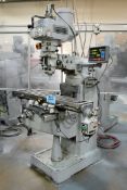 KBC Model TUM-1VS 3 HP Vertical Milling Machine,TPAC Tools 2-Axis Digital Readout