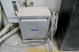 Hevi-Duty Cat No. T4H-15, 15-KVA Dry Type Transformer 240-lbs.)