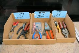 Lot - Pliers and Snips in (3) Boxes