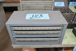 3-Drawer Drill Index Cabinet with Drills