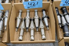 Lot - (7) Cat 40 Collet Chucks in (1) Box