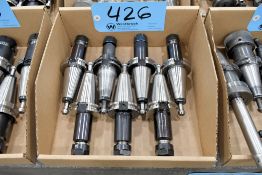 Lot - (7) Cat 40 Collet Chucks in (1) Box