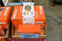 Lot - (5) Mitutoyo No. 543-783B-10 Digital Indicators with Cases in (1) Box (NEW)