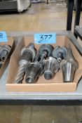 Lot - (6) Cat 50 End Mill Holders in (1) Box for Tarus 3 + 2 Machines