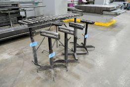 Lot - (4) Stock Roller Feed Stands and (1) 12