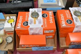Lot - (5) Mitutoyo No. 543-783B-10 Digital Indicators with Cases in (1) Box (NEW)