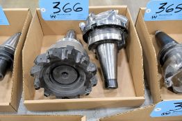 Lot - (1) Cat 50 and (1) NMTB 50 Face Mills in (1) Box for Tarus 3 + 2 Machines