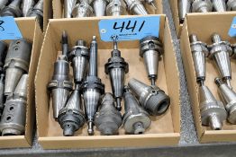 Lot - (5) Cat 40 and (4) BT40 End Mill Holders in (1) Box
