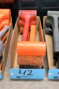 Lot - (6) Rubber Mallets in (1) Box