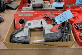 Milwaukee Cat No. 6232-20 Deep Cut Portable Electric Band Saw in (1) Box, 380 FPM, 11 AMP, 120 Volt