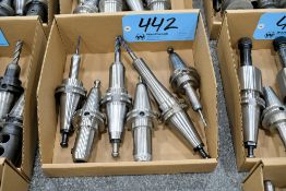 Lot - (6) Cat 40 End Mill Holders in (1) Box