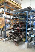 Lot - Steel Flat Bar Stock, Square Tube Stock & Angle Iron with 48