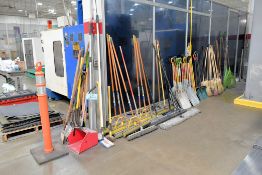 Lot - Cleanup Tools Along (1) Wall