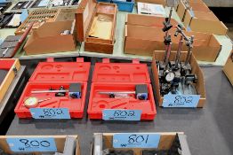 Lot - Dial Indicator Stands in (1) Box with (2) NEW Magnetic Base Dial Indicator Stands