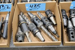 Lot - (4) Cat 40 and (2) BT40 End Mill Holders in (1) Box