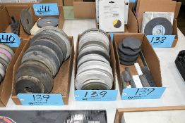 Lot - Grinding Wheels and Sharpening Stones in (3) Boxes
