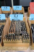 Lot - Steel Hand Stamp Sets in (1) Box