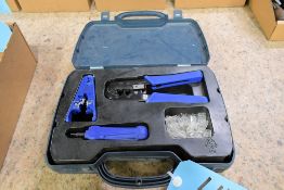 Data Shark Ethernet Cable Stripping and Crimping Set with Case