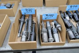 Lot - (8) 45 Taper End Mill Holders in (2) Boxes, Quick Switch 400 Style for Tarus Duplicators