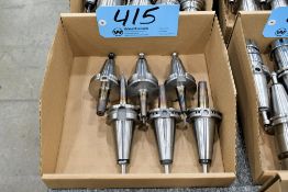 Lot - (4) Cat 40 and (2) BT40 Shrink Fit Tool Holders in (1) Box
