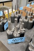 Lot - (5) Cat 40 End Mill Holders with Stand