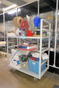 Cart with Hose and Tubing