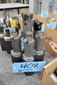 Lot - (5) Cat 40 Face Mill Holders with Stand