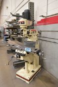 Jet Model JVM-836-3 1-1/2 HP Vertical Milling Machine, 120 to 1,550 RPM Spindle Speeds