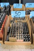 Lot - Steel Hand Stamp Sets in (1) Box