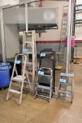 Lot - (1) 6' Aluminum Step Ladder, (1) Gorilla 3' Utility Step Ladder, Etc.
