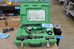 Greenlee Model 7306 Hydraulic Knockout Punch Driver Set with Punches, Dies and Case