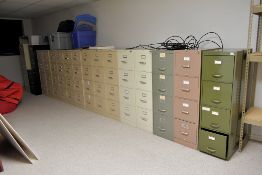 Lot - (14) 4-Drawer File Cabinets, (3) 5-Drawer File Cabinets, Etc
