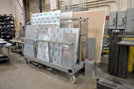 Lot - Aluminum Sheet Stock with Stock Cart