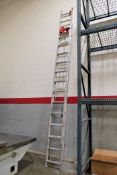 Werner Job Master Model D1228-2 Type II 28' 225-lb. Capacity Aluminum Extension Ladder