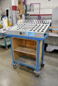 True Position Model 102-40, 40-Tool Capacity 40 Taper Tool Holder and Collet CNC Organizer Cart