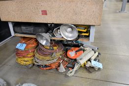 Lot - Extension Cords and Lights
