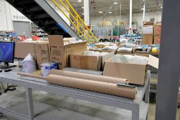 Lot - Polypropylene Containers, Lids, Aluminum Foil, Brown Paper, Tongue Depressors and Paper Funnel