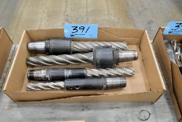 Lot - (4) 45 Taper End Mill Holders with End Mills in (1) Box