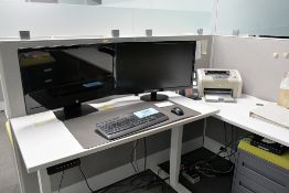 Lenovo ThinkCentre PC with HP 25