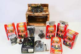 Ray Harryhausen - Horror Clix - A group of boxed figures including Ymir on Lab Table,