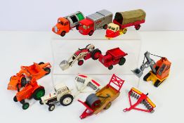 Dinky - Budgie - Matchbox - Corgi - A group of unboxed vehicles including David Brown 990 Tractor &
