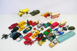Dinky - Corgi - Matchbox - A collection of unboxed models including Land Rover Breakdown # 477,