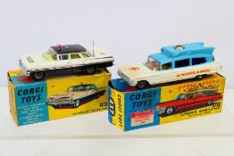 Corgi - 2 x boxed American Emergency Service vehicles,