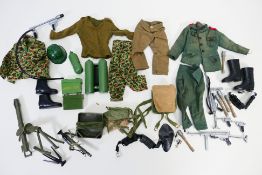 Action Man - Palitoy - A group of vintage Action Man uniforms and accessories including German